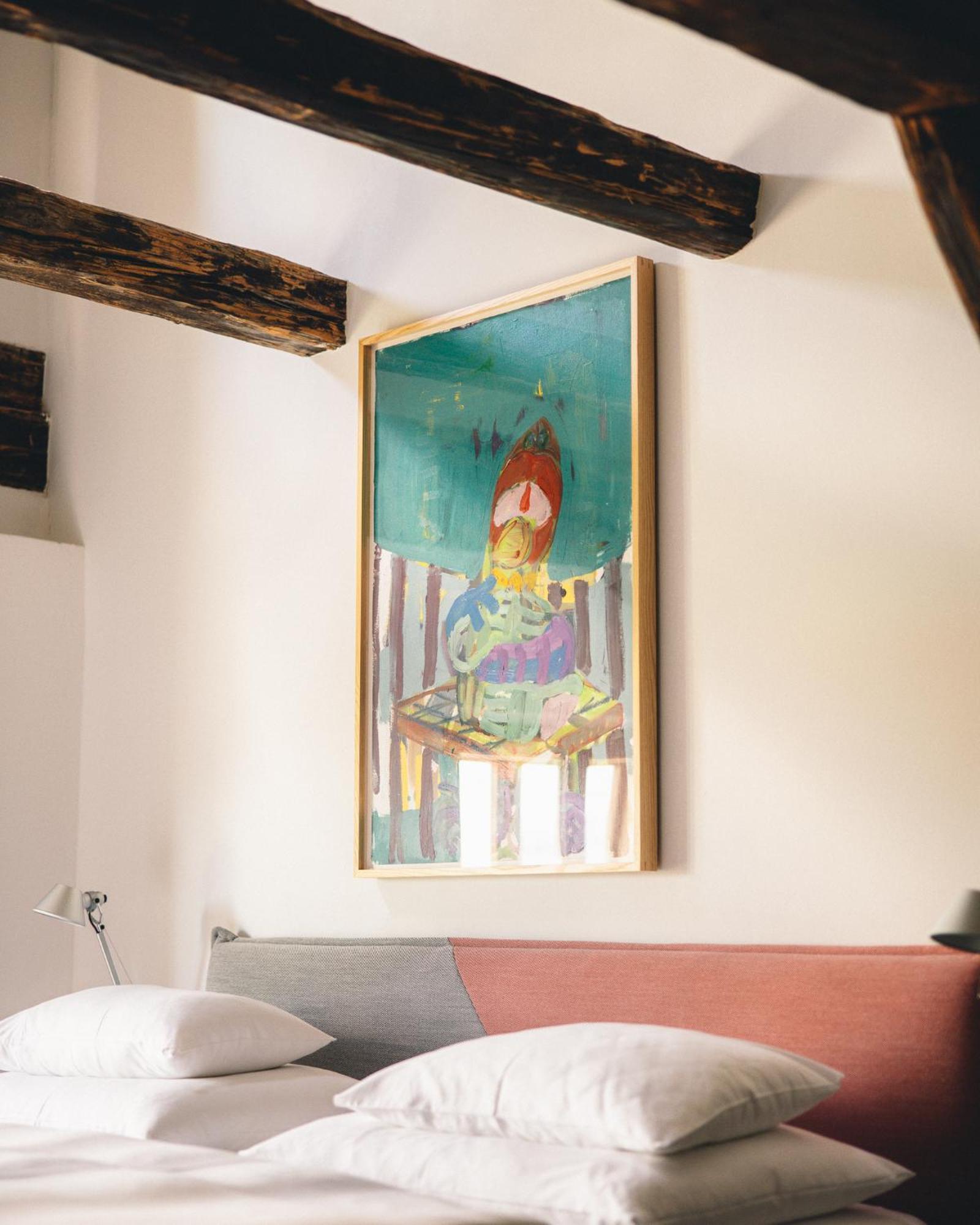 Kai 36 - Hotel Zwischen Fels Und Fluss Грац Экстерьер фото A painting by the artist